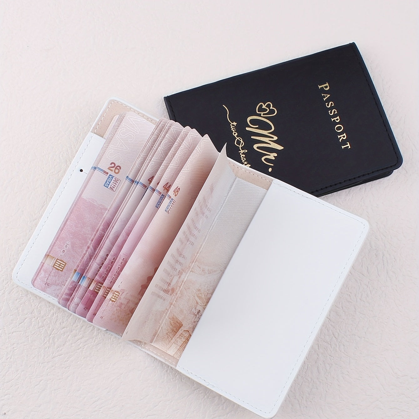 Jet-Set Love – Mr. & Mrs. Travel Passport Holder Set