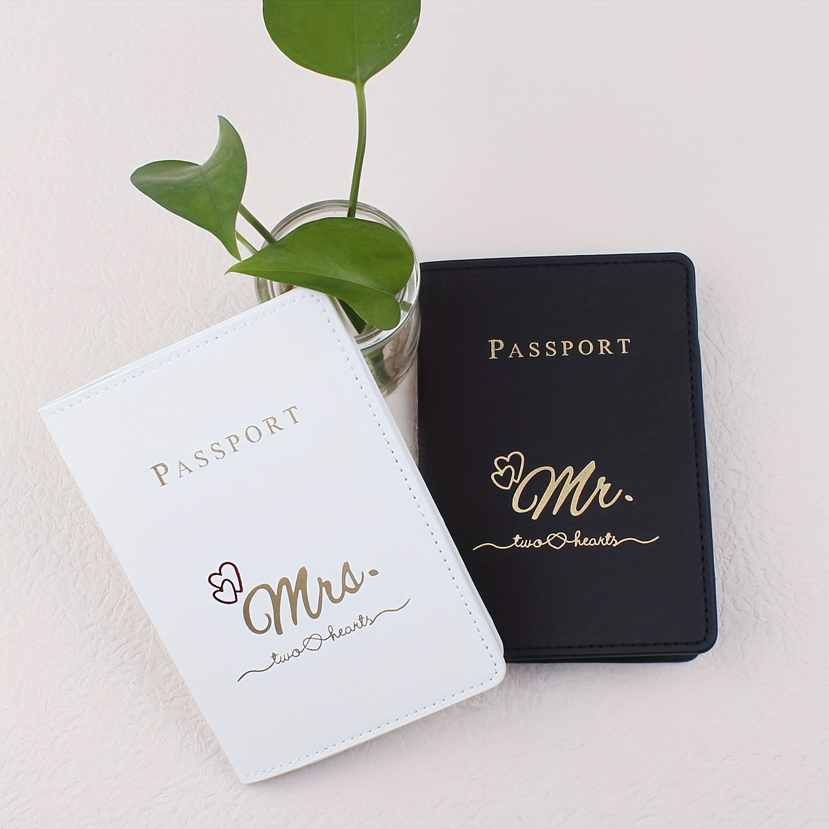 Jet-Set Love – Mr. & Mrs. Travel Passport Holder Set