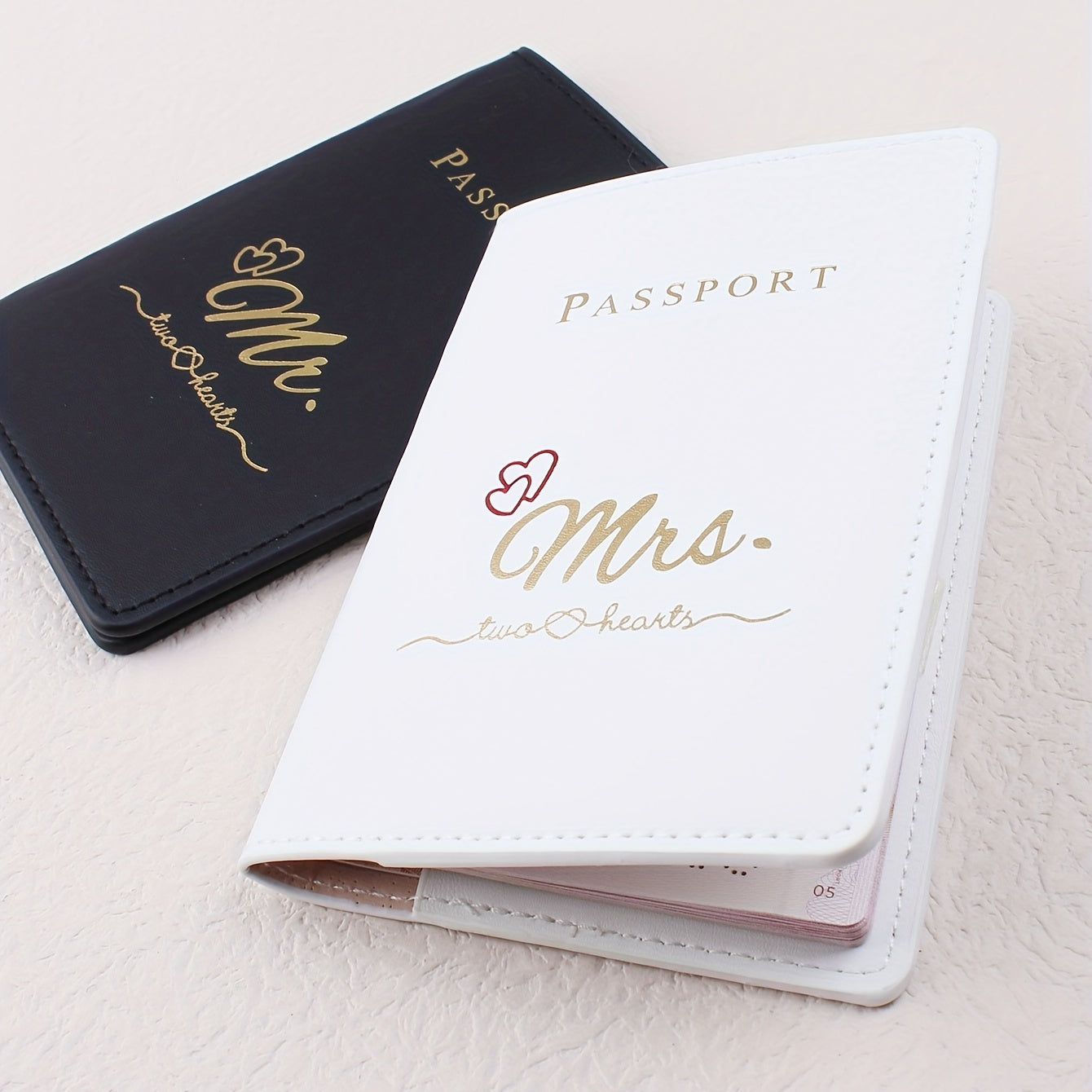 Jet-Set Love – Mr. & Mrs. Travel Passport Holder Set