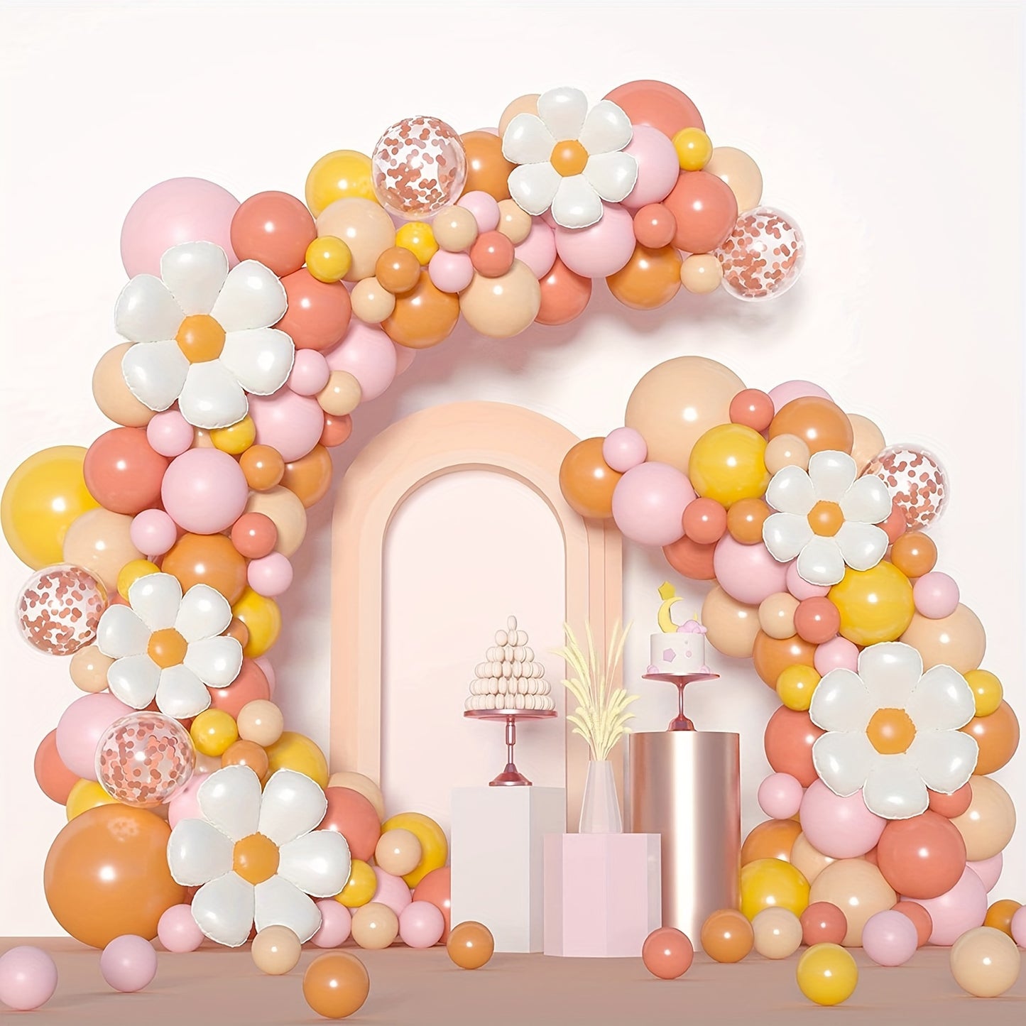 Bohemian Daisy Balloon Arch Kit