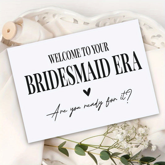Bridesmaid Era – Heartfelt Invitation Greeting Card for Bridal Proposals