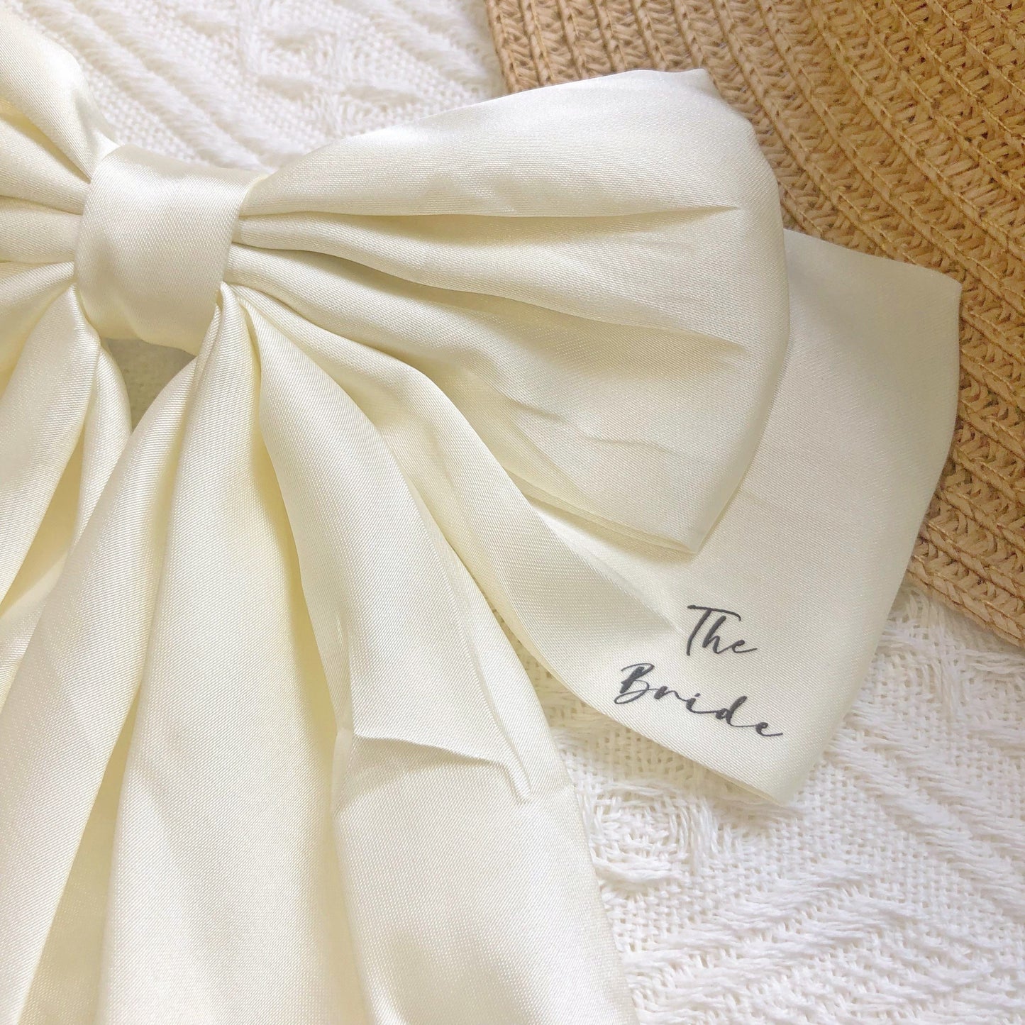 Bow Down Bride – Oversized White Bow