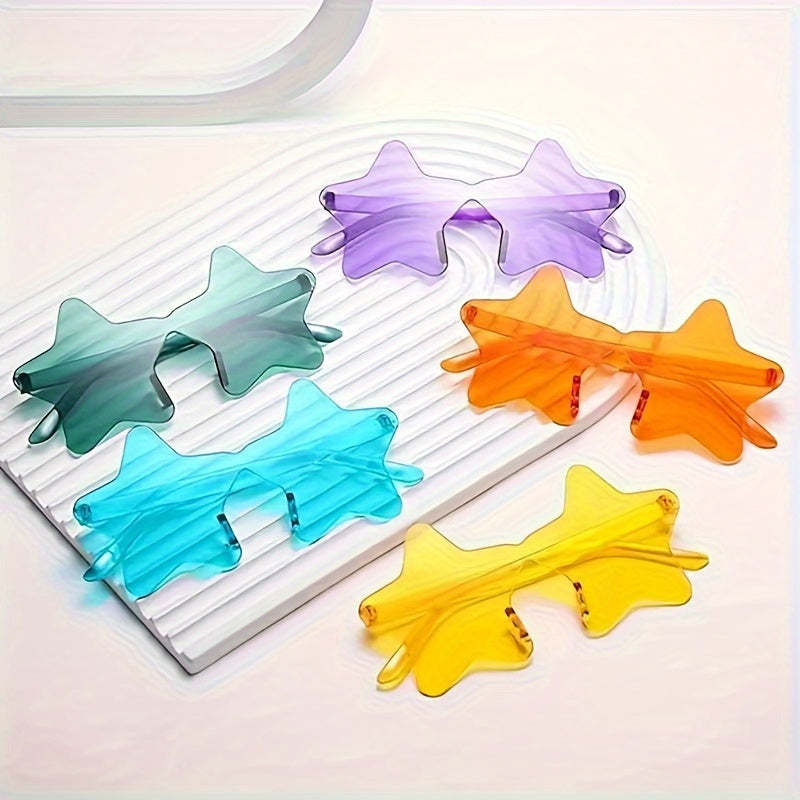 Vibrant Star-Shaped Party Glasses