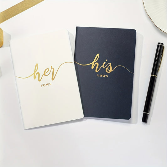 Promises Forever – Bride & Groom Vow Booklet Set