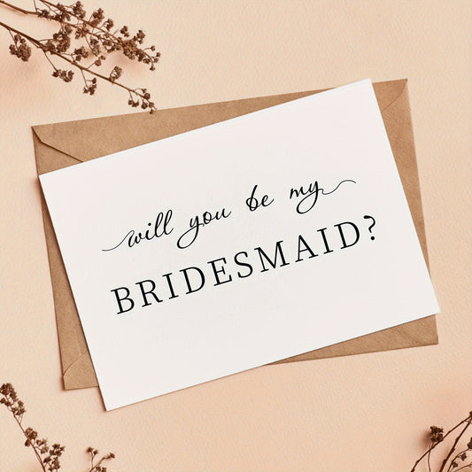 Cherished Moment – 'Will You Be My Bridesmaid?' Keepsake Card