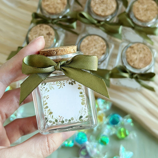 Timeless Treasures – 16-Piece Mini Glass Bottle Favor Set with Corks