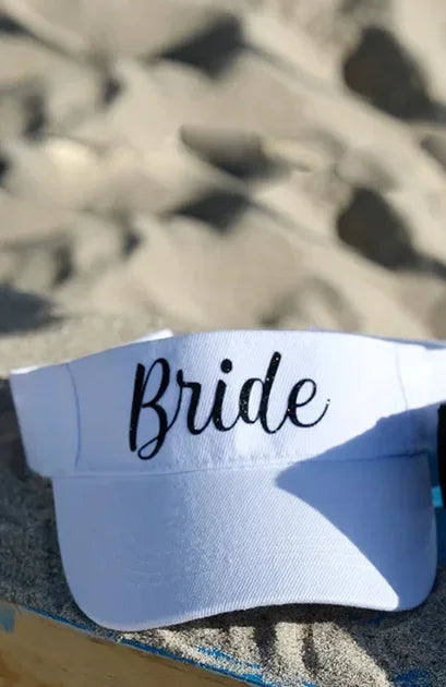 Sun-Kissed Squad – Bride & Bridesmaid Visors for Bachelorette & Beach Days