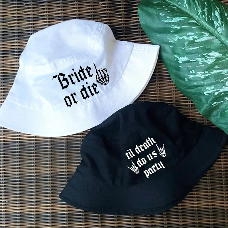 Bride or Die Til Death Do Us Party Bucket Hat