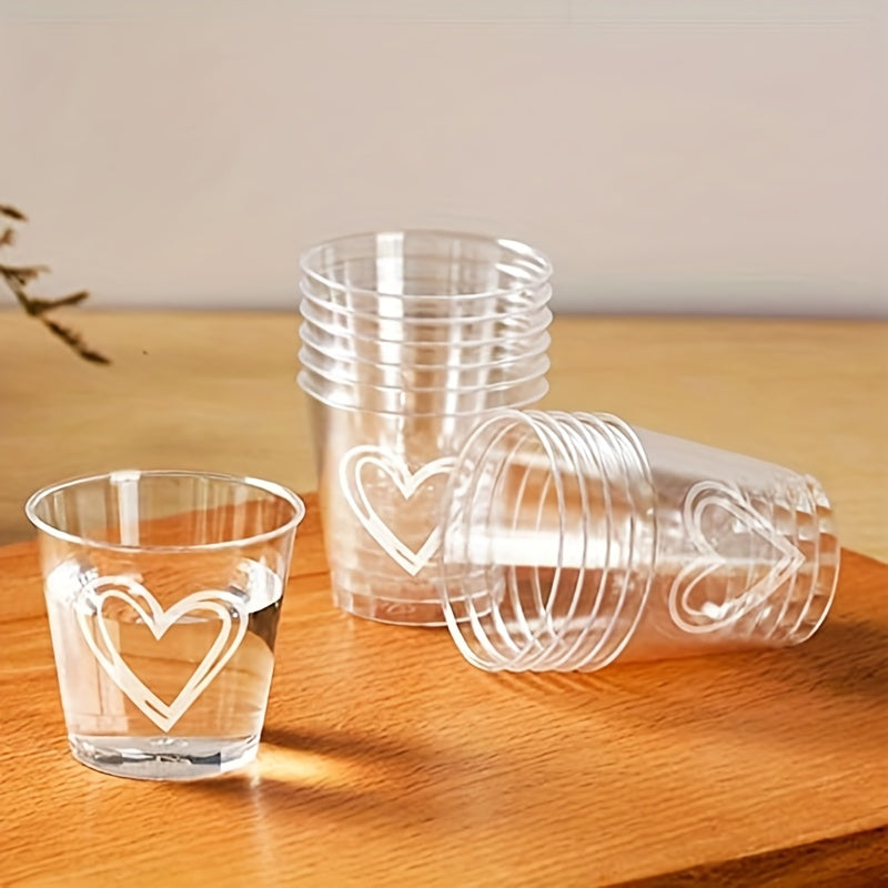 Elegant Heart-Shaped Shot Glasses